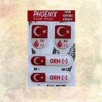 Sticker Kan Grubu Damla Sticker 0 Rh Negatif - A4 - Renkli