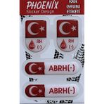 Sticker Kan Grubu Damla Sticker Abrh Negatif - A4 - Renkli