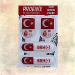 Sticker Kan Grubu Damla Sticker Brh Negatif - A4 - Renkli