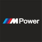 Sticker Master Bmw M Power Sticker Oto Motor Etiket Beyaz 25 cm - 15 Cm
