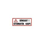 Sticker Master Dikkat Otomatik Kapı Sticker Oto Motor Pc Etiket
