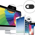 Sticker Master Siyah Slide 0.7 mm Ultra-İnce Web Camera Cover For MacBook Pro iMac Laptop PC iPad Pro iPhone Samsung Görsel Gizliliğinizi Koruyun Webcam Kapatıcı