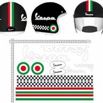 Sticker Master Vespa Kask Italyan Sticker Seti Motor