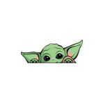 Sticker Master Yoda Motorsiklet,Kask,Laptop,Motor Ve Oto Araç Sticker 16 X 6 Cm Renkli