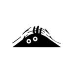 Sticker Masters Bagajdan Bakan Şaşkın Adam Oto Sticker