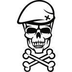 Sticker Masters Captain Bone Skull Sticker