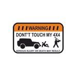 Sticker Masters Dont Touch My Jeep Sticker