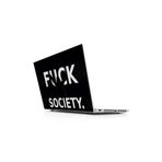 Sticker Masters Fck Society Laptop Sticker