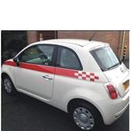 Sticker Masters Fiat 500 Yan Şerit Sticker