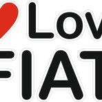 Sticker Masters I Love My Fiat Sticker