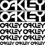 Sticker Masters Oakley Sponsor 2 Siyah Sticker Set