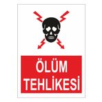 Sticker Masters Ölüm Tehlikesi Levhası Sticker