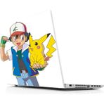 Sticker Masters Pokemon Go Ash And Picachu Laptop Duvar Stickerı