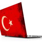 Sticker Masters Türk Bayrağı Old Laptop Duvar Stickerı