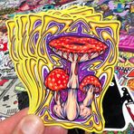 Sticker Savages Mantar Çıkartması | Hydro Flask Vinil Tampon Çıkartması Dizüstü Bilgisayar Çıkartmaları, Su Şişesi Çıkartmaları Kaykay Çıkartmaları