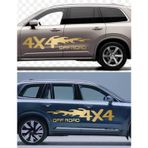 Sticker Usta 2 ADET(1ADET Sağ ve 1 Adet Sol Pickup Araba Sticker Q46 Altın 60x12 Cm 100 x 20 cm stickerusta848ec841-3aa-100x20