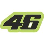 Sticker Usta 46 Logo Motor Oto Motosiklet Motorcu Araba Sticker 00401 Renkli 22 x 9 cm