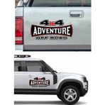 Sticker Usta 4x4 Off Road Adventure Sticker Araba Oto Motosiklet Karavan Etiket 02122 Renkli 15x7 Cm