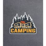 Sticker Usta 4x4 Off Road Camping Kamp Sticker Araba Oto Karavan Etiket 02126 Renkli 12x10 Cm