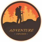 Sticker Usta Adventure Kamp Dağcı Offroad Araba Oto Motosiklet Karavan Sticker 01830 - 30x30 Cm - Renkli