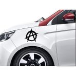 Sticker Usta Anarşi Logo Sticker Araba Oto Motosiklet Kask Karavan Sticker 00215 - 100x100 Cm - Siyah