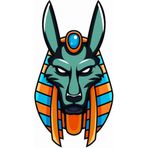 Sticker Usta Anubis - Gaming - Esports Sticker - 29040 Renkli 10 x 5 cm