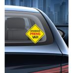 Sticker Usta Arabada Prens Var Araba Oto Motosiklet Karavan Sticker 00171 - 15x15 Cm - Renkli