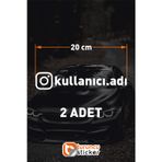Sticker Usta Araç Kelebek Cam Sticker Etiketi Folyo Kesim- 2 Adet 20 cm - Beyaz 20 cm