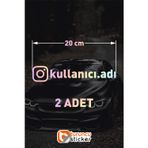 Sticker Usta Araç Kelebek Cam Sticker Etiketi Folyo Kesim- 2 Adet 20 cm - hologram 20 cm