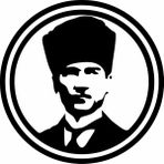 Sticker Usta Atatürk Büyük Türk Mustafa Kemal Siüet Araba Oto Motosiklet Sticker 00069 - 30x30 Cm - Siyah