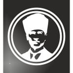Sticker Usta Atatürk Büyük Türk Mustafa Kemal Siüet Araba Oto Motosiklet Sticker 00069 - 60x60 Cm - Beyaz