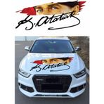 Sticker Usta Atatürk Gözleri ve Imza Sticker 01575 Siyah 50x21 Cm 30 x 13 cm