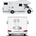Sticker Usta Atatürk Mustafa Kemal Atatürk Araba Oto Motosiklet Karavan Sticker 00008 - 100x75 Cm - Krom