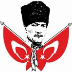 Sticker Usta Atatürk ve Türk Bayrağı Sticker - 11002 Renkli 12 x 12 cm