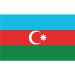 Sticker Usta Azerbaycan Bayrağı Sticker 00702 Renkli 15 x 9 cm