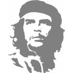Sticker Usta Che Guevara Sticker Araba Oto Motosiklet Karavan Sticker 00203 - 30x23 Cm - Gri