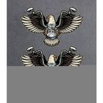 Sticker Usta Chopper Motosiklet Kartal Sticker Araba Oto Motosiklet Etiket 02141 - 30x19 Cm - Renkli