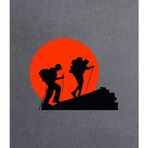 Sticker Usta Dağ Dağcı Tırmanış Sticker Araba Oto Motosiklet Karavan Etiket 02154 - 20x16 Cm - Renkli