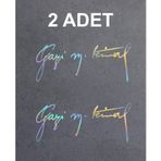 Sticker Usta Gazi Mustafa Kemal Imza - Atatürk Imza Çok Renkli 12x5 Cm 70 x 29 cmustaefdca764-a55-70x29