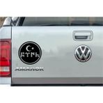 Sticker Usta Göktürkçe Türk Sticker Araba Oto Motosiklet Karavan Sticker 00210 - 100x100 Cm - Siyah