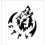 Sticker Usta, Göktürkçede Türk ve Kurt Eski Dilde Türk Yazısı Sticker 00758 Renkli 15 x 13 cm