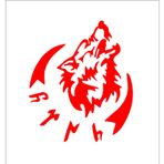 Sticker Usta Göktürkçede Türk ve Kurt Eski Dilde Türk Yazısı Sticker 00758 Renkli 50 x 43 cm