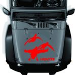 Sticker Usta Hunter Avcı Sticker Araba -Oto - Motosiklet - 01966 Kırmızı 20x17 Cm