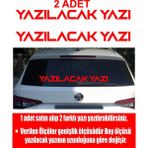 Sticker Usta İsim Soyisim 2 Adet Kişiye Özel Isim Soyisim Ad Soyad Yazı Araba Oto Motosiklet Karavan Sticker 00122 - 20 Cm - Kırmızı