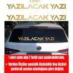 Sticker Usta Isim Soyisim 2 Adet Kişiye Özel Isim Soyisim Ad Soyad Yazı Araba Oto Motosiklet Karavan Sticker 00122 - Altın - 12 Cm