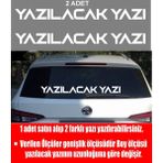 Sticker Usta Isim Soyisim 2 Adet Kişiye Özel Isim Soyisim Ad Soyad Yazı Araba Oto Motosiklet Karavan Sticker 00122 - Beyaz - 12 Cm