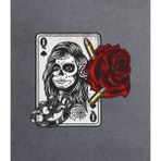 Sticker Usta Iskanbil Kurşun Dövme Gül Sticker Araba Oto Motosiklet Karavan Etiket 02133 - 10x9 Cm - Renkli