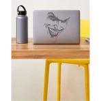 Sticker Usta Joker Batman Gotham Araba Oto Motosiklet Sticker 00057 - 50x42 Cm - Gri
