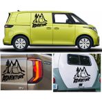 Sticker Usta Kamp Çadır Dağ Orman 4x4 Offroad Adventure Sticker Araba Oto Karavan Etiket 02167 - 12x11 Cm - Siyah