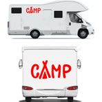 Sticker Usta Kamp Camping 4x4 Offroad Sticker Araba Oto Motosiklet Karavan Etiket 02165 - 30x14 Cm - Kırmızı